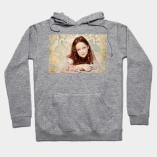 Pre-Raphaelite Redhead on a Pale Afternoon Hoodie